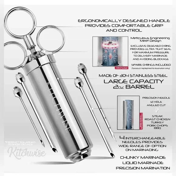 Meat Injector Kit BBQ Master - Picture 7 of 9